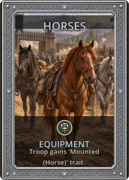 Horses card
