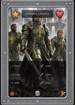 Emerald Knights card