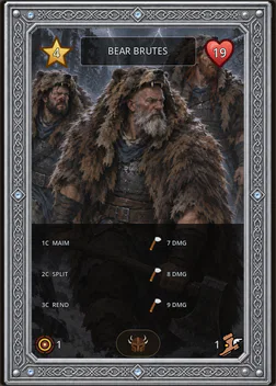 Bear Brutes card