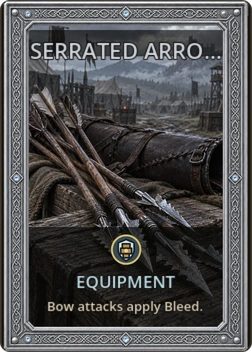 Serrated Arrows card