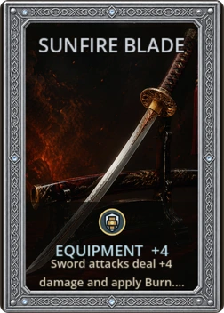 Sunfire Blade card