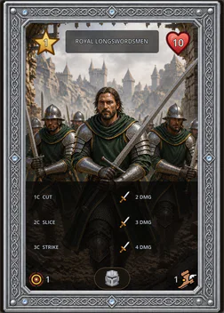Royal Longswordsmen card