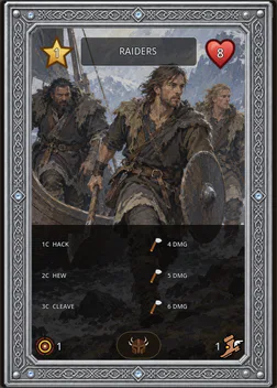 Raiders card