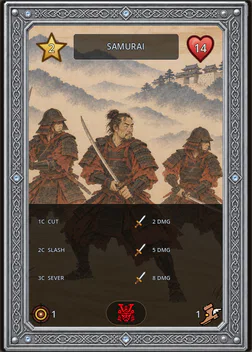 Samurai card