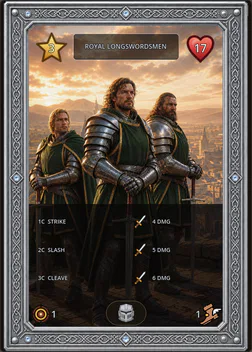 Royal Longswordsmen card
