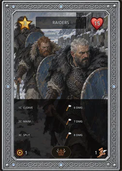 Raiders card