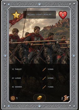 Redhill Light Cavalry card