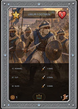 Umuri Footmen card
