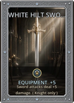 White Hilt Sword card